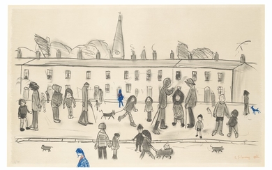 LAURENCE STEPHEN LOWRY (1887-1976), A Street full of People