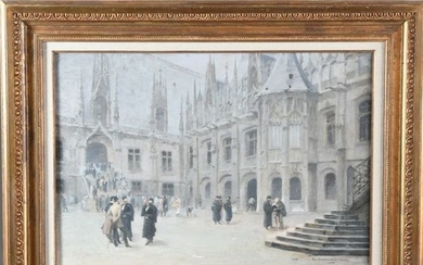 LEMAITRE Léon-Jules. (1850-1905). « Rouen, la sortie du...