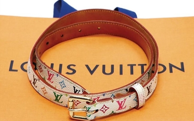LOUIS VUITTON belt: model: monogram canvas multicolor
