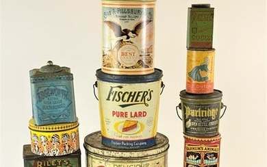 Large Collection of Dry Goods Tins and Canisters