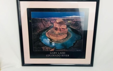 Large Framed Print of Horseshoe Bend in Marble Canyon, Colorado River, by Gary Ladd
