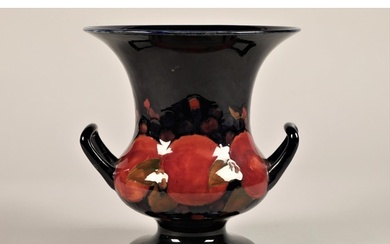 Large Moorcroft pottery campana vase, decorated with pomegra...
