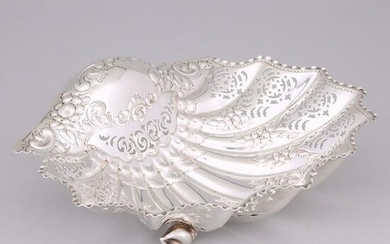 Late Victorian Silver Repoussé and Pierced Shell