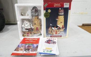 Lemax Plymouth Corners Lighthouse Michaels Exclusive Christmas Village Building in Original Box