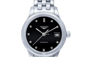 Longines Flagship L42744576 - Flagship Automatic Black Dial Diamond Ladies Watch