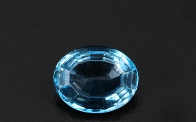 Loose 2.85 CT Oval Faceted Topaz Gemstone