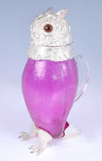 A Victorian style novelty claret jug