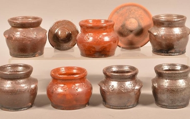 Lot of Redware Pottery Attributed to Schofield.