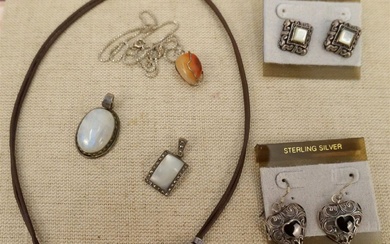 Lot of Sterling and Natural Stone Jewelry