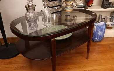 Low two-tier coffee table Milan, 1940s