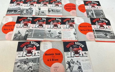 MANCHESTER UNITED F.C; 1957/58 season, seventeen various programmes (17)Condition Report...