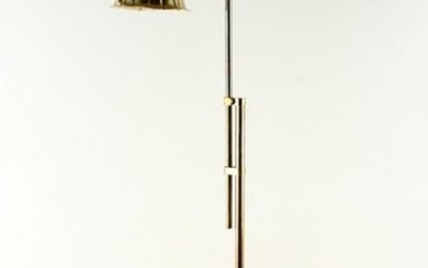 MID CENTURY MODERN CHAPMAN STYLE BRASS FLOOR LAMP