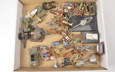 Mainly Modern WWII Era Unboxed/Playworn Military Vehicles and Figures (50+)