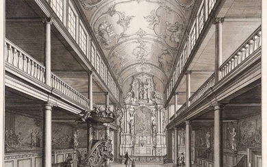 Marot, Daniël (1663-1752). "De Groote gehoor-zaal in Den Haag, in...