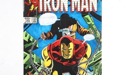 Marvel Comics Iron Man #183 Cover Color Guide