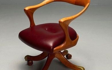 Mid-Century Modern Desk / Office Chair by Ceccotti Collezioni, Marlowe ChairModern ergonomic