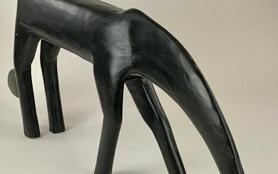 Minnie Adkins (KY), Monumental Carved Black Horse