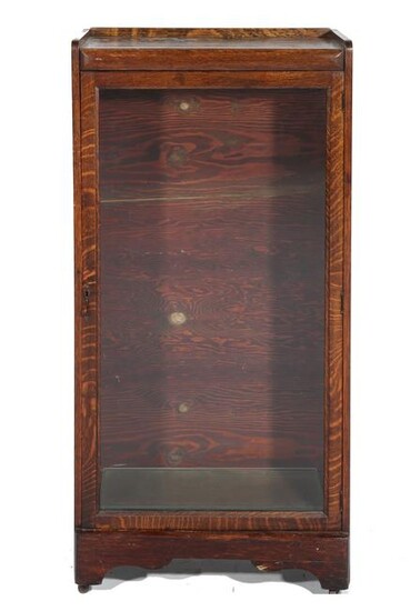 Mission Style Glass Front Display Case