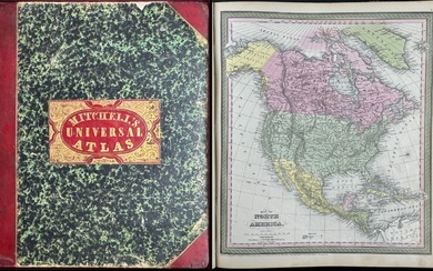 Mitchell's A New Universal Atlas.. - Volume with 73 Maps