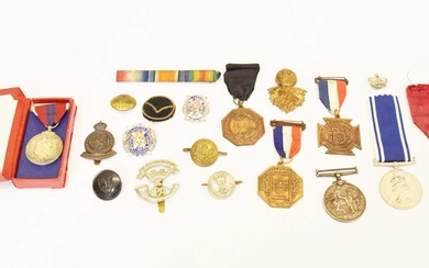 Mixed quantity of medals and medallions