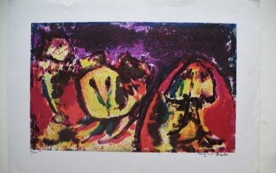 Mogens Balle: Composition. Signed Mogens Balle. Lithograph in colours, no. 51/100. 52×71 cm. Unframed.