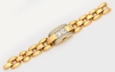 Montre bracelet de dame de Chopard-"La Strada" de 2005 or jaune, façonné 750. Boîtier de...