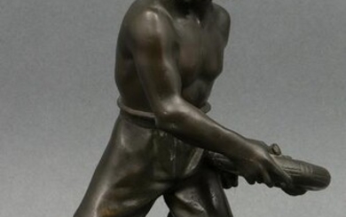 N. Picciole Signed "Le Sauveteur" Bronze Sculpture