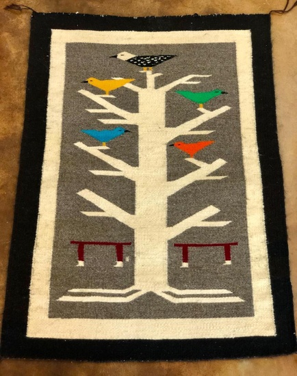Navajo Tree of Life Pictorial Textile