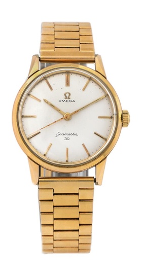 Omega A wristwatch of steel and gold-plated steel. Model Seamaster 30, ref....