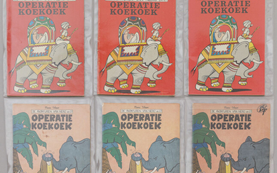 Operatie Koekoek. Lot van 6 albums. De eerste druk uit 1958 in zeer goede staat. Verder nog 5 herdrukken uit de jaren ’6
