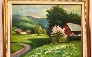PAINTING ESTATE OF GEORGE BURNS & GRACIE ALLEN BY SUSAN HOWES