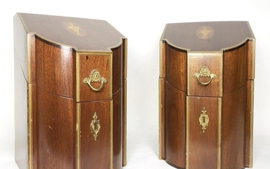 Pair Of Sheraton-Style Knife Boxes