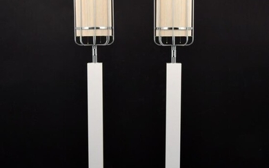 Pair of Custom Tommi Parzinger Floor Lamps