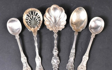 Pair of Tiffany & Co King Pattern Sterling Spoons