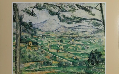 Paul Cezanne, Monte Saint Victoire, Poster on foamcore