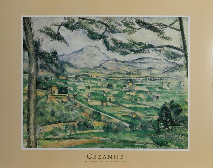Paul Cezanne, Monte Saint Victoire, Poster on foamcore