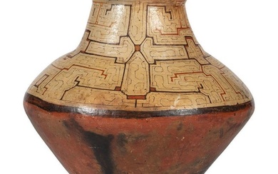 Peruvian Shipibo Storage Pottery Jar