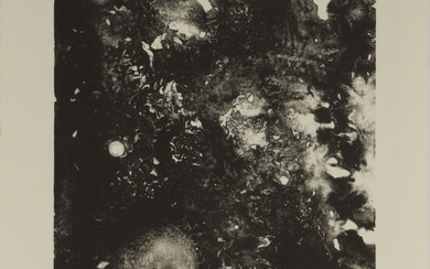 Richard Aberle Florsheim, Illinois (1916-1979), Night Storm, lithograph, 18"H x 13"W