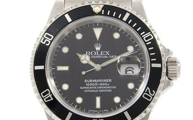 Rolex Oyster Perpetual Date Submariner 16610. Automatic Black Men's Watch