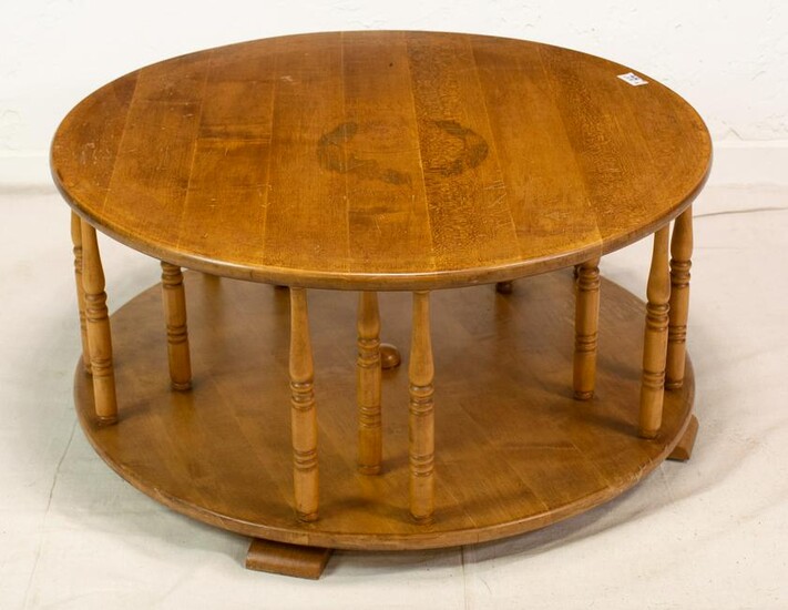 Round Oak English Two Tier Coffee Table