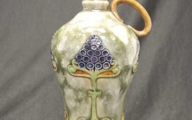 Royal Doulton Art Nouveau stoneware spirit flask