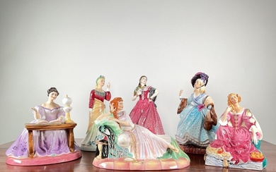 Royal Doulton: a collection of six figures comprising "Ellen...