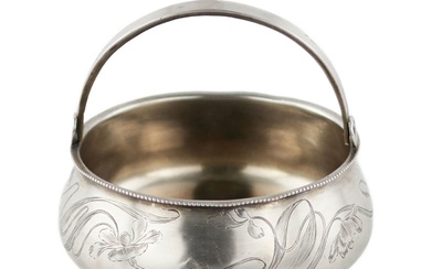 Russian, silver sugar bowl from the turn of the 19th-20th...