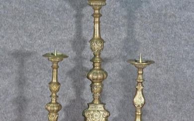 SET OF 3 SOLID BRASS PRICHETS