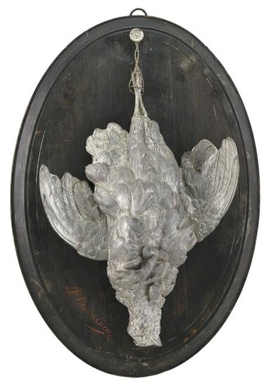 SIGNED GAME BIRD PLAQUE Late 19th/Early 20th Century