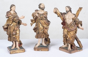 Saint John, Saint Peter and Saint Andrew Set of three