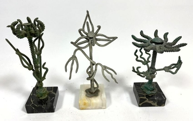 Set 3 Miniature Modernist Sculptures. HENRY AL?????. We