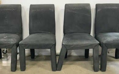 Set 4 Upholstered Side Chairs Dining Chairs