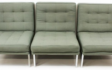 Set of 3 Florence Knoll lounge chairs