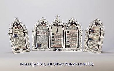 Set of Latin Mass Cards + Altar Cards + Altar Cannons +